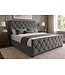Invicta Interior Bed ELYSIUM 180x200cm met opbergruimte fluweel donkergrijs - 48884