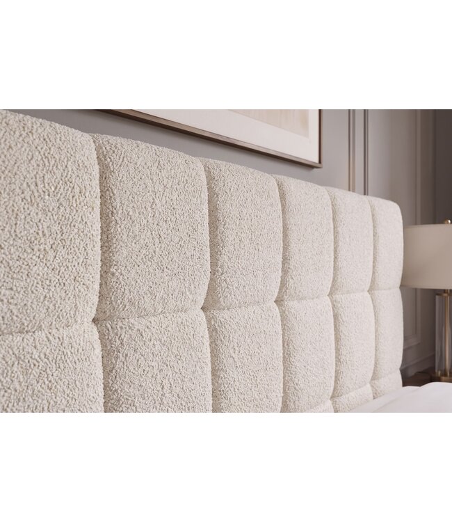 Invicta Interior Bed PRESTIGE 160x200cm met opbergruimte boucle crème - 48887