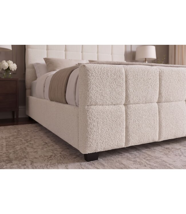 Invicta Interior Bed PRESTIGE 160x200cm met opbergruimte boucle crème - 48887