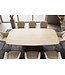 Invicta Interior Eettafel UNIQUE 200cm eikenhout fineer met keramisch blad wit marmer licht bruin - 48904