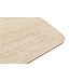 Invicta Interior Eettafel UNIQUE 200cm eikenhout fineer met keramisch blad wit marmer licht bruin - 48904
