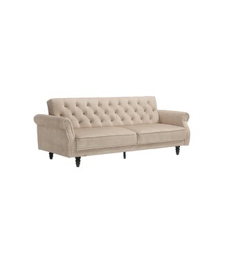 Invicta Interior Slaapbank MAISON BELLE AFFAIRE 220cm vogue velvet champagne beige - 48917