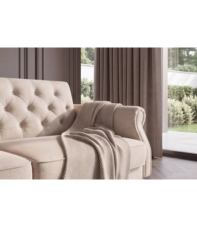 Invicta Interior Slaapbank MAISON BELLE AFFAIRE 220cm vogue velvet champagne beige - 48917