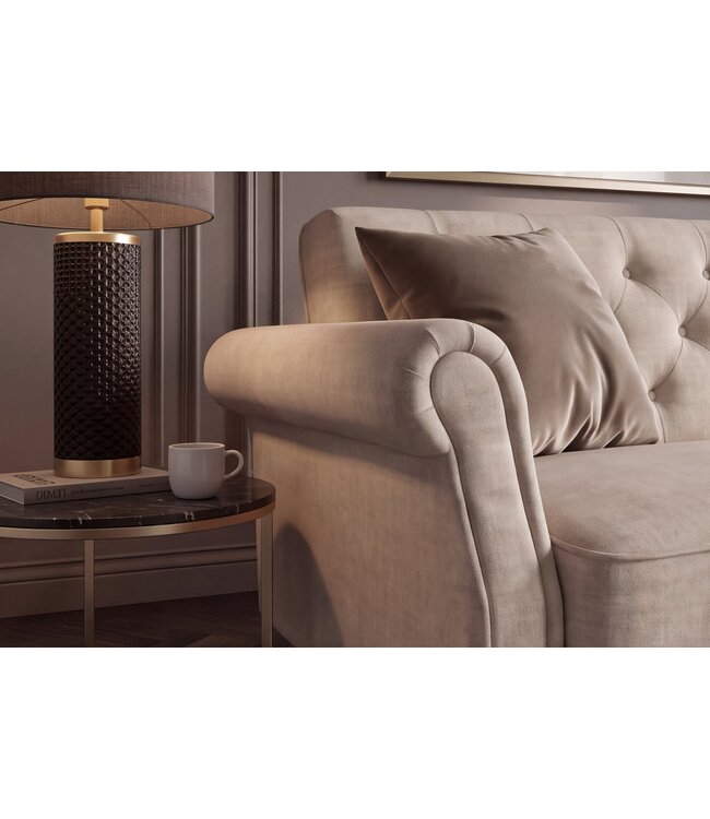 Invicta Interior Slaapbank MAISON BELLE AFFAIRE 220cm vogue velvet champagne beige - 48917
