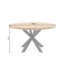 Invicta Interior Dining table INFINITY HOME 120cm round w/ star frame mango wood creamy natural