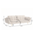 Invicta Interior Slaapbank BOUTIQUE 215cm 3-zits fluweel champagne beige - 48981