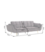 Invicta Interior Slaapbank BOUTIQUE 215cm 3-zits fluweel donkergrijs - 48982