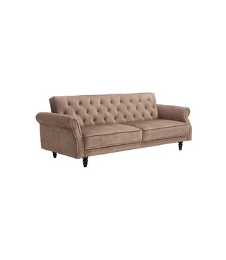 Invicta Interior Slaapbank MAISON BELLE AFFAIRE 220cm vogue velvet greige - 48986