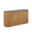 Invicta Interior Dressoir VENEZIANO 170cm mangohout met marmeren blad groen bruin - 49009