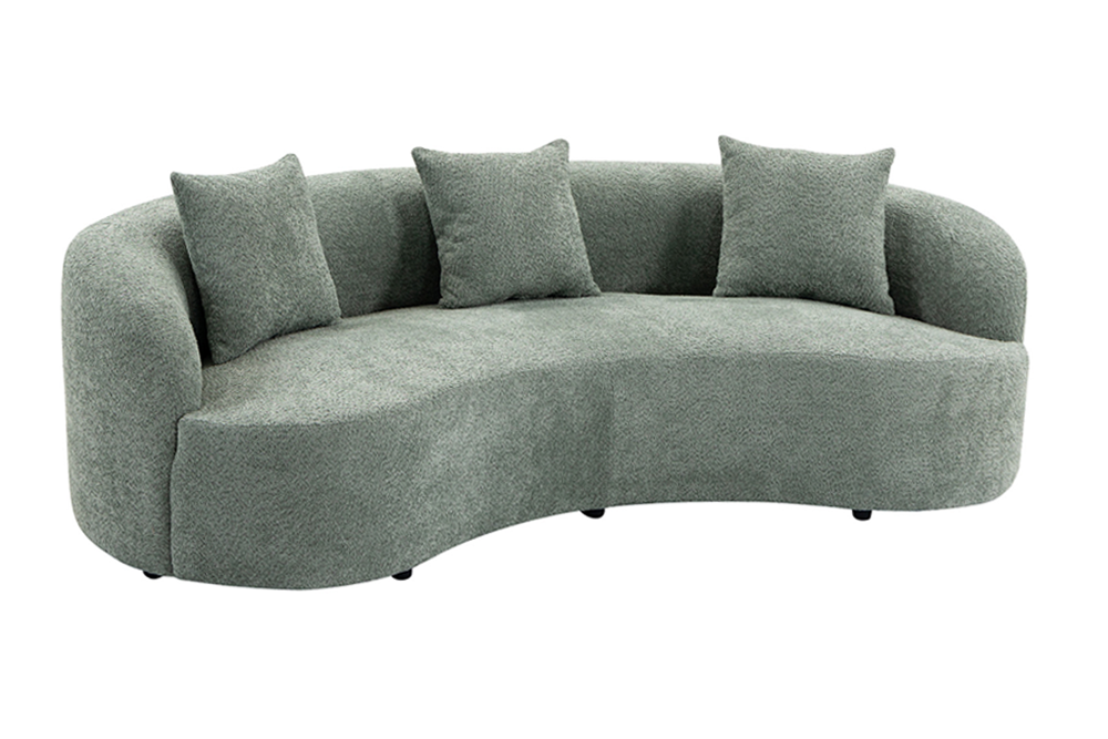 Sofa ATELIER 230cm 3-zits bouclé salie - 49130