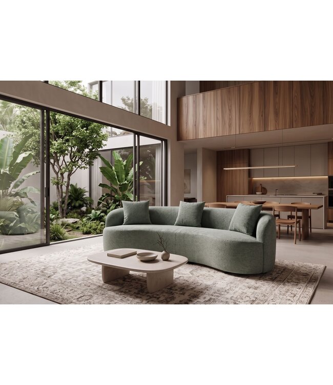 Invicta Interior Sofa ATELIER 230cm 3-zits bouclé salie - 49130