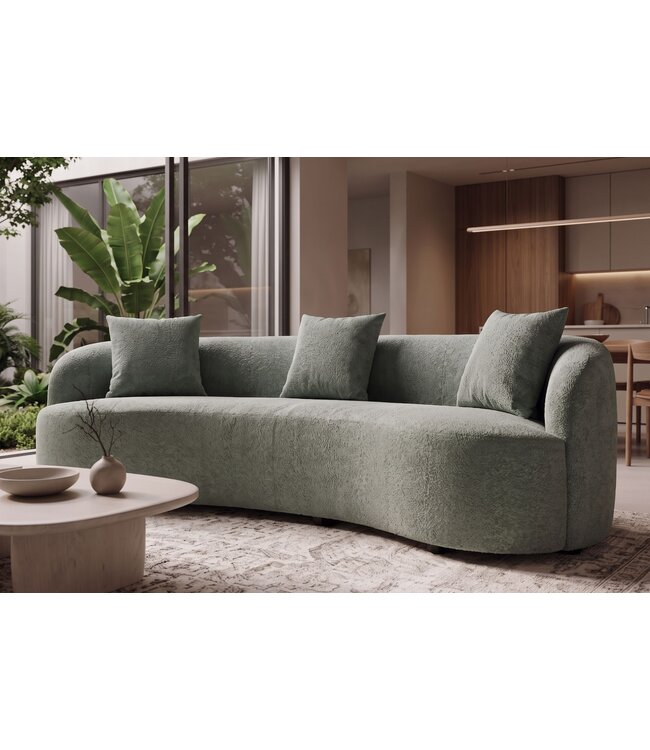 Invicta Interior Sofa ATELIER 230cm 3-zits bouclé salie - 49130