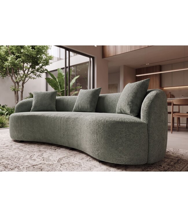Invicta Interior Sofa ATELIER 230cm 3-zits bouclé salie - 49130