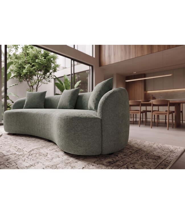 Invicta Interior Sofa ATELIER 230cm 3-zits bouclé salie - 49130