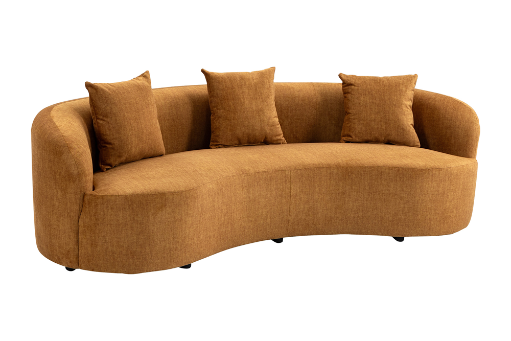 Sofa ATELIER 230cm 3-zits mosterdgeel - 49131