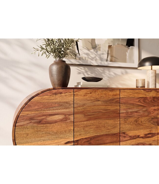 Invicta Interior Sideboard ORGANIKO 180cm ovaal sheesham hout bruin - 49226