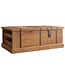 Invicta Interior Salontafel BODEGA 100cm met wijnrek en opbergruimte mangohout honing afwerking - 49355