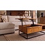 Invicta Interior Salontafel MAKASSAR FUNCTION 110cm in hoogte verstelbaar mangohout honey finish met opbergruimte - 49379