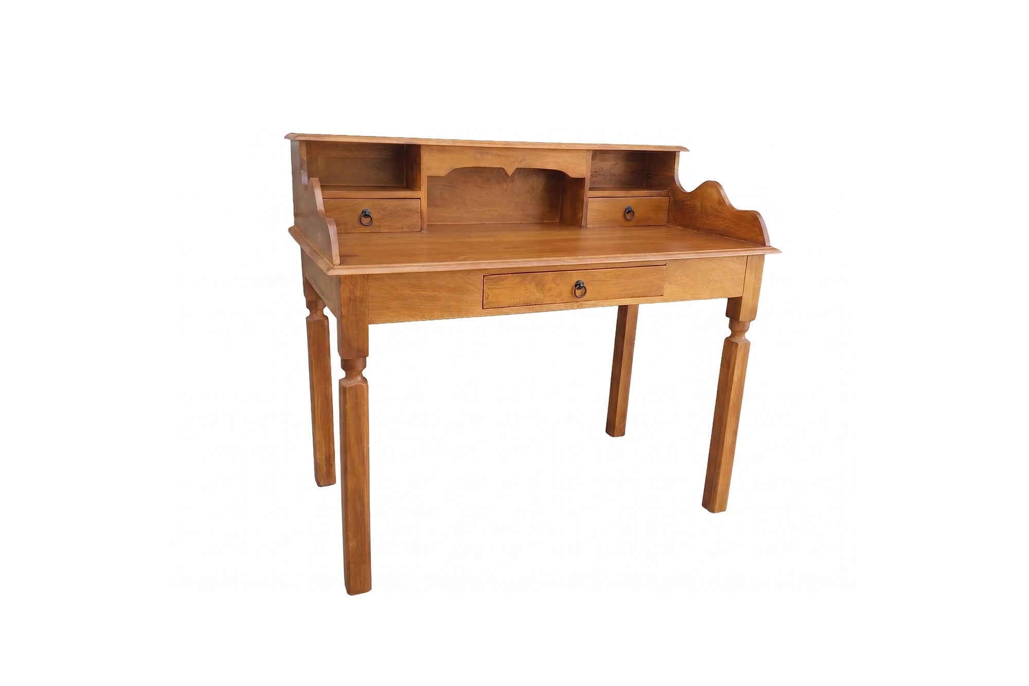 Davenport bureau HEMINGWAY 115cm mangohout honingkleur - 49380