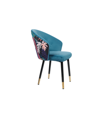 Invicta Interior Stoel MAISON CLASSIQUE midnight jungle blue-green-purple - 70005