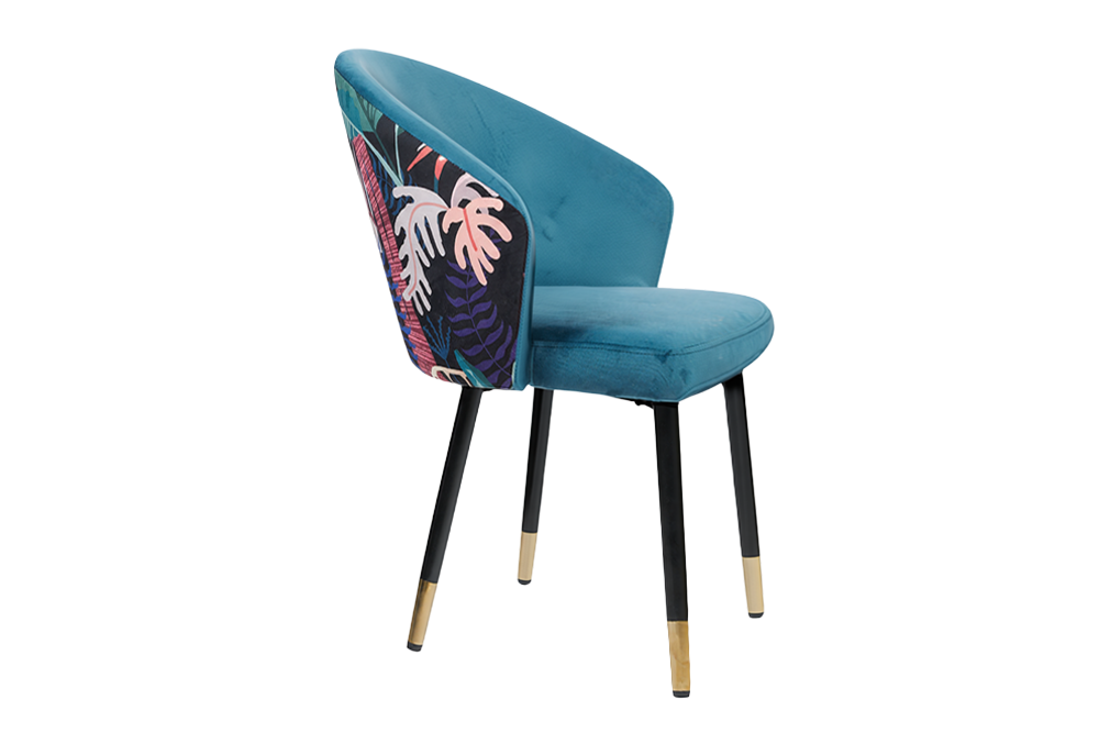 Stoel MAISON CLASSIQUE midnight jungle blue-green-purple - 70005