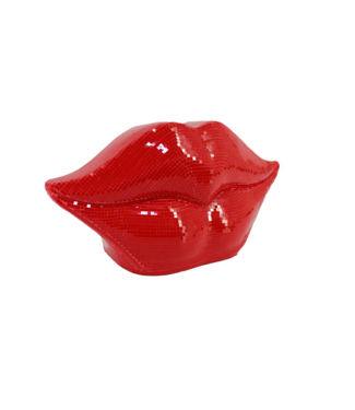 Invicta Interior Decoratief Object DISCO LIP 45cm mozaïek rood - 70088