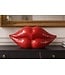 Invicta Interior Decoratief Object DISCO LIP 45cm mozaïek rood - 70088