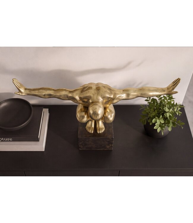 Invicta Interior Decoratiefiguur HIGH DIVER 50cm goud - 70089