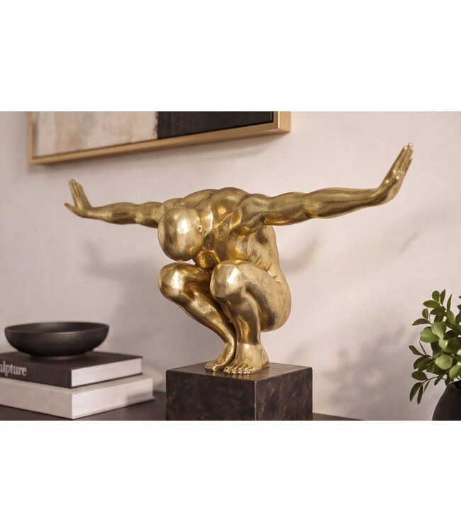Invicta Interior Decoratiefiguur HIGH DIVER 50cm goud - 70089
