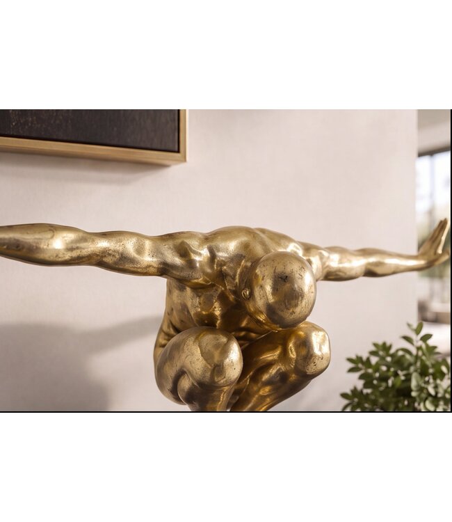 Invicta Interior Decoratiefiguur HIGH DIVER 50cm goud - 70089
