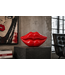 Invicta Interior Glamour decoratieve vaas LIP 40cm lippen rood - 70090