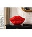 Invicta Interior Glamour decoratieve vaas LIP 40cm lippen rood - 70090