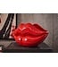 Invicta Interior Glamour decoratieve vaas LIP 40cm lippen rood - 70090
