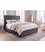 Invicta Interior Bed PARIS CHESTERFIELD 180x200cm fluweel olijfgrijs - 6541076