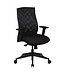 Amstyle hoes bureaustoel stof zwart bureaustoel design directiestoel armleuning bureaustoel bekleding 120 kg