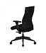 Amstyle hoes bureaustoel stof zwart bureaustoel design directiestoel armleuning bureaustoel bekleding 120 kg