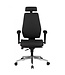 Amstyle Stoel SPM1.279 Bureaustoel Stof Zwart Executive Chair Modern | Bureaustoel met synchroonmechanisme | Werkstoel met hoofdsteun 120kg | Bureaufauteuil, in hoogte verstelbaar, wipfunctie
