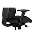 Amstyle Stoel SPM1.279 Bureaustoel Stof Zwart Executive Chair Modern | Bureaustoel met synchroonmechanisme | Werkstoel met hoofdsteun 120kg | Bureaufauteuil, in hoogte verstelbaar, wipfunctie