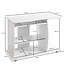 Wohnling computertafel DIANA oprolbaar White 90 x 71 x 50 cm met toetsenbordplateau | Laptop tafel op wieltjes | Pc-tafel met ruimtebesparende printer tray | Bureau voor kleine ruimtes
