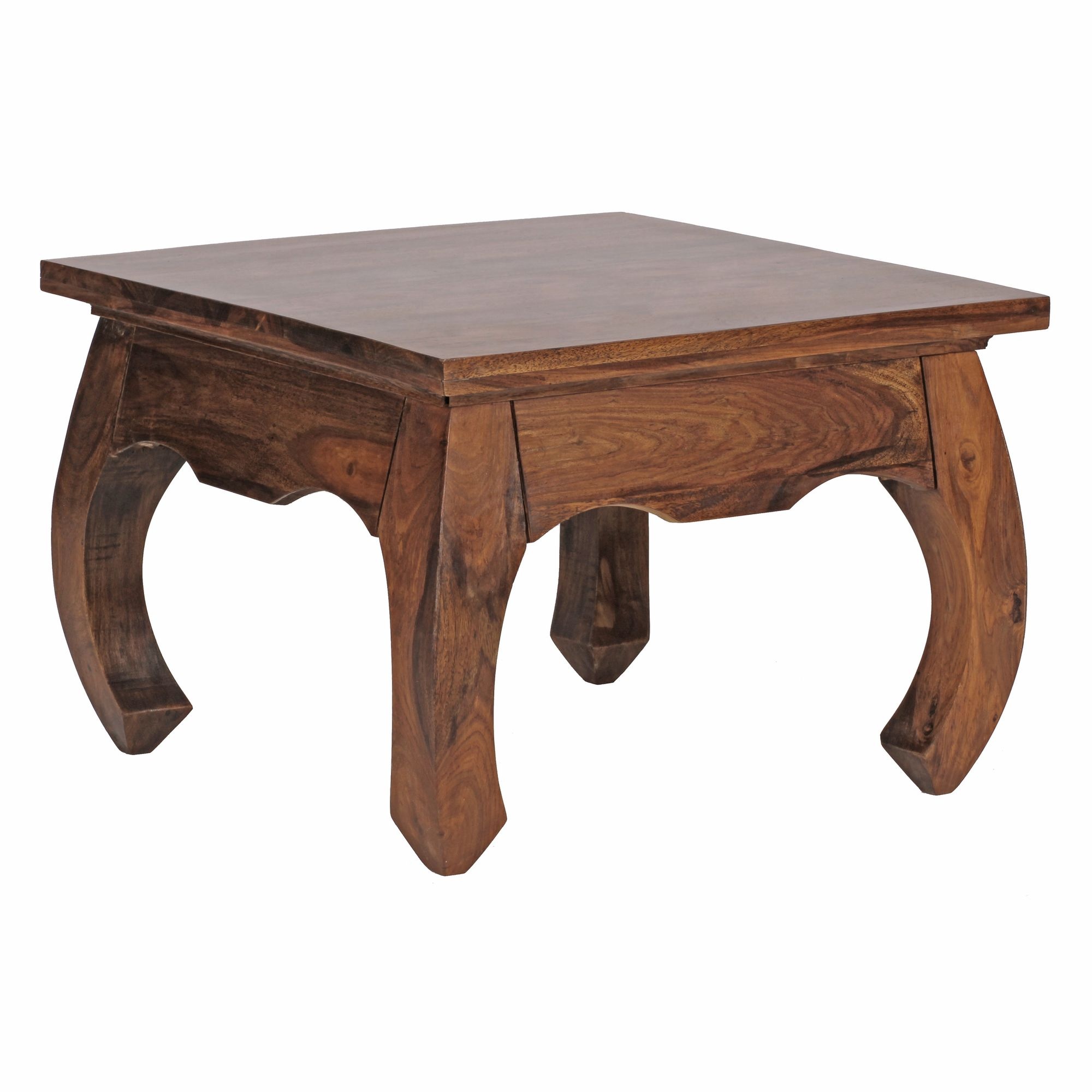 Salontafel Massief Hout Sheesham 60 cm breed Woonkamer-Tafel Design donkerbruin Landelijke Stijl Bij