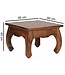 Wohnling Salontafel Massief Hout Sheesham 60 cm breed Woonkamer-Tafel Design donkerbruin Landelijke Stijl Bijzettafel