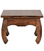Wohnling Salontafel Massief Hout Sheesham 60 cm breed Woonkamer-Tafel Design donkerbruin Landelijke Stijl Bijzettafel