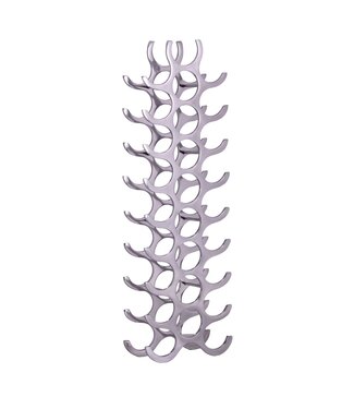 Wohnling wijnrek ontwerp 98 cm voor 27 flessen Aluminium Zilver