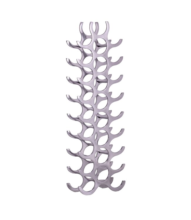 Wohnling wijnrek ontwerp 98 cm voor 27 flessen Aluminium Zilver