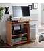 Wohnling computertafel DIANA oprolbaar Beech 90 x 71 x 50 cm met toetsenbordplateau | Laptop tafel op wieltjes | Pc-tafel met ruimtebesparende printer tray | Bureau voor kleine ruimtes