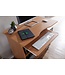 Wohnling computertafel DIANA oprolbaar Beech 90 x 71 x 50 cm met toetsenbordplateau | Laptop tafel op wieltjes | Pc-tafel met ruimtebesparende printer tray | Bureau voor kleine ruimtes