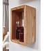 Wohnling design wandplank set van 3 BOHA massief houten planken acacia landelijke stijl | Rustieke wandplankenset hout | Hangplank vierkant echt hout | Wandplanken | Hangende dobbelstenen | Plankwanddozen vierkant