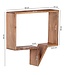 Wohnling set van 2 wandplanken MUMBAI massief houten acacia houten plank landelijke huisstijl hangende plank echte houten wandplank natuurlijk product