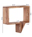 Wohnling set van 2 wandplanken MUMBAI massief houten acacia houten plank landelijke huisstijl hangende plank echte houten wandplank natuurlijk product