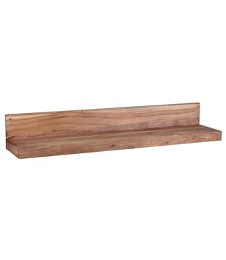 Wohnling wandplank MUMBAI massief hout acaciahout plank 110 cm landelijke stijl hangplank echt hout wandplank natuurlijk product